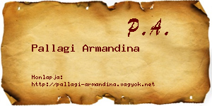 Pallagi Armandina névjegykártya